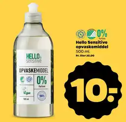 Netto Hello Sensitive opvaskemiddel oferta