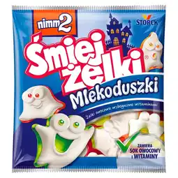 Dino nimm2 Śmiejżelki Mlekoduszki Żelki owocowe wzbogacone witaminami 90 g oferta