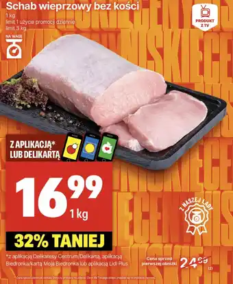 Delikatesy Centrum Schab bez kości Limit oferta