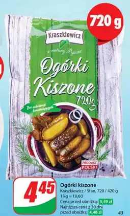 Dino Ogórki kiszone Kraszkiewcz oferta