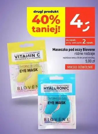 Dealz Płatki pod oczy z kwasem hialuronowym Biovene oferta