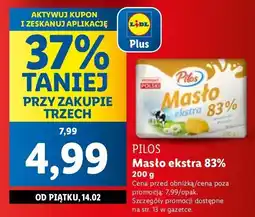 Lidl Masło ekstra Pilos oferta