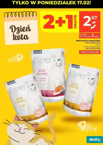 Dealz Karma dla kota z łososiem Dolina Noteci Piper oferta