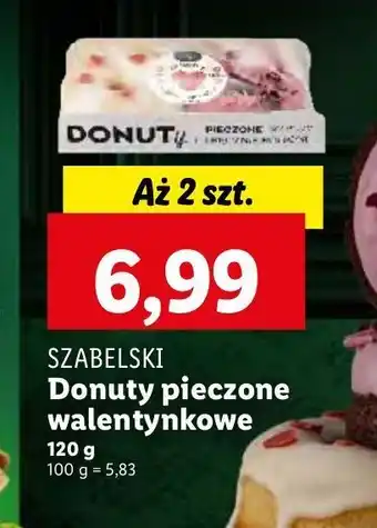 Lidl Donut pieczony walentynkowy Cukiernia Szabelski oferta