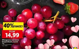 Lidl Winogrona czerwone bezpestkowe oferta