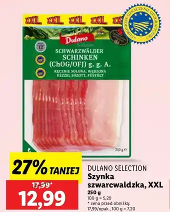 Lidl Szynka szwarcwaldzka Dulano oferta