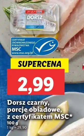 Lidl Dorsz czarny porcje Abramczyk oferta