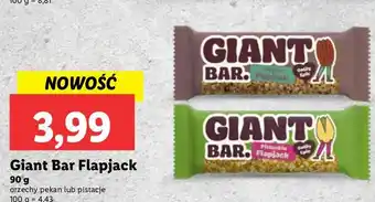 Lidl Baton z pistacjami Giant Bar Flapjack oferta