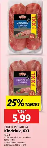 Lidl Kindziuk z pieprzem Pikok oferta