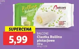 Lidl Ciastka rollino pistacja Balconi oferta