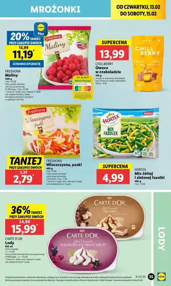 Lidl Lody tiramisu Algida Carte D'or Les Desserts oferta