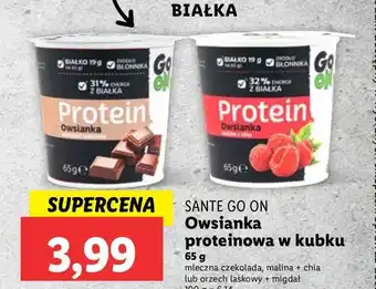 Lidl Owsianka orzech laskowy + migdał Sante Go On! Protein oferta