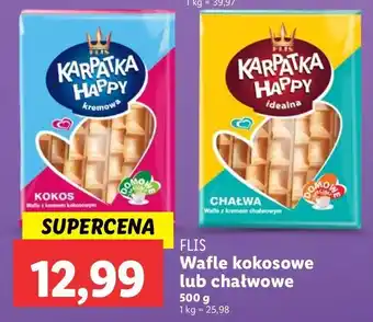 Lidl Wafelki chałwowe Karpatka Happy oferta