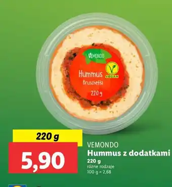 Lidl Hummus bruschetta Vemondo oferta