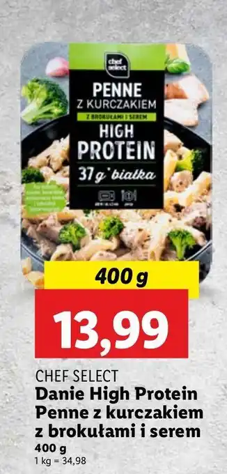 Lidl Danie penne z kurczakiem Chef Select oferta