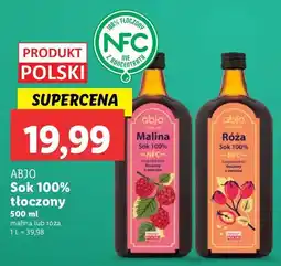 Lidl Sok z róży Abjo oferta