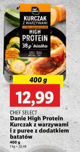 Lidl Danie high protein kurczak z warzywami Chef Select oferta