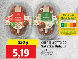 Lidl Sałatka bulgur z sosem pomidorowym kostkami sera i hummusem Chef Select oferta