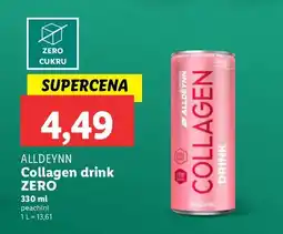 Lidl Napój collagen peachini Alldeynn oferta