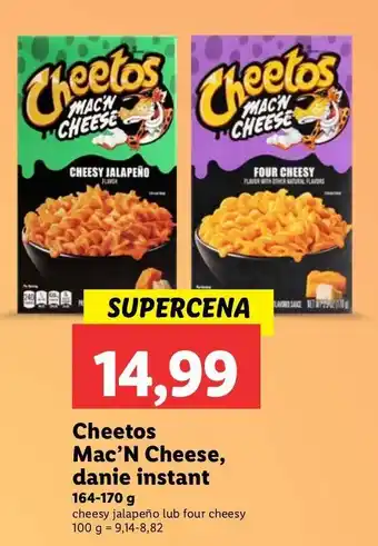 Lidl Makaron z serem mac'n cheese four cheesy Cheetos oferta