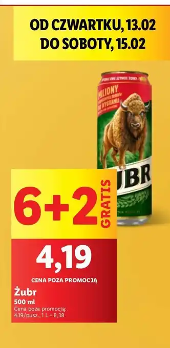 Lidl Piwo Żubr 1768 oferta