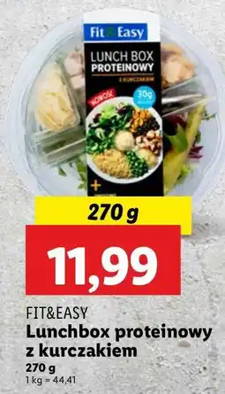 Lidl Lunchbox proteinowy z kurczakiem Fit & Easy oferta