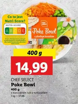 Lidl Poke bowl z tuńczykiem Chef Select oferta