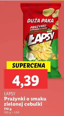 Lidl Prażynki zielona cebulka Łapsy oferta