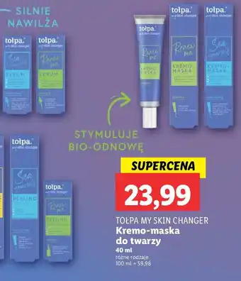 Lidl Kremo-maska do twarzy Tołpa My Skin Changer oferta