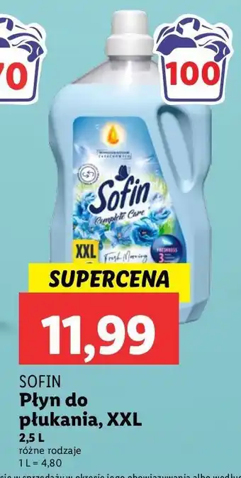 Lidl Płyn do płukania fresh morning Sofin Complete Care oferta