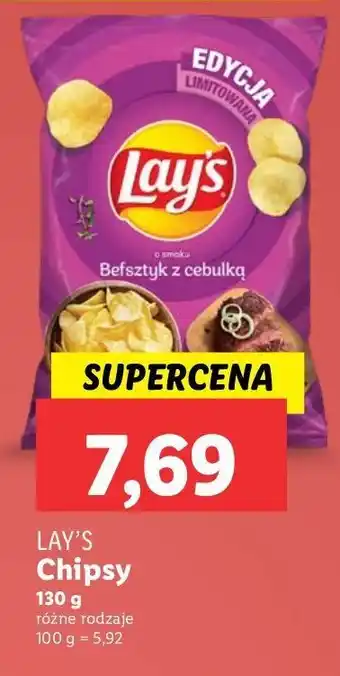 Lidl Chipsy befsztyk z cebulką Lay's oferta