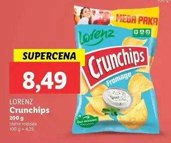 Lidl Chipsy fromage Crunchips oferta