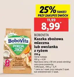 Lidl Owsianka z ryżem mango- marakuja- banan Bobovita Porcja Zbóż oferta