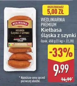 ALDI Kiełbasa śląska z szynki Wędliniarnia Premium oferta