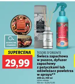 Lidl Świeca zapachowa japanese rituals Tesori D'oriente oferta