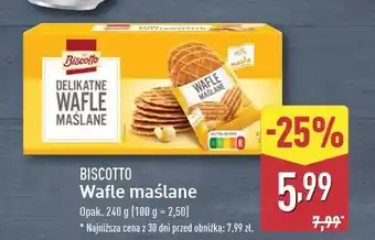 ALDI Wafle maślane Biscotto oferta