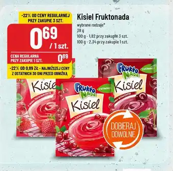 Polomarket Kisiel o smaku truskawkowym Fruktonada oferta