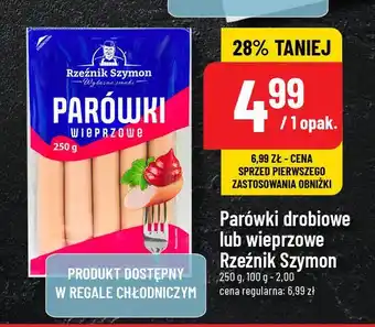 Polomarket Parówki wieprzowe Rzeźnik szymon poleca oferta