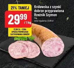 Polomarket Kiełbasa królewska z szynki dobrze przyprawiona Rzeźnik szymon poleca oferta