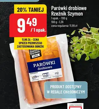 Polomarket Parówki drobiowe Rzeźnik szymon poleca oferta