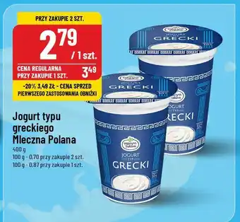 Polomarket Jogurt grecki Mleczna polana oferta