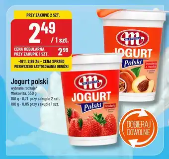 Polomarket Jogurt polski truskawka Mlekovita oferta