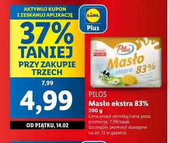 Lidl Masło Pilos oferta