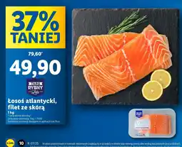 Lidl Łosoś atlantycki filet ze skórą Rybny targ lidla oferta