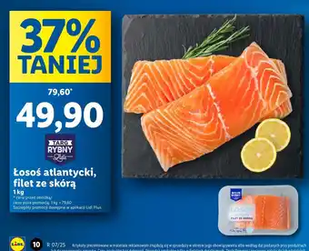 Lidl Łosoś atlantycki filet ze skórą Rybny targ lidla oferta