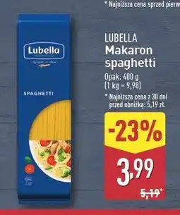 ALDI Makaron spaghetti Lubella makaron oferta