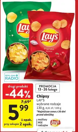 Intermarche Chipsy zielona cebulka Lay's Frito lay lay's oferta