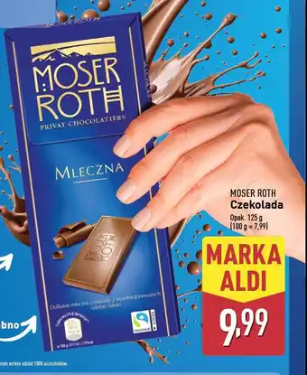 ALDI Czekolada mleczna Moser roth oferta