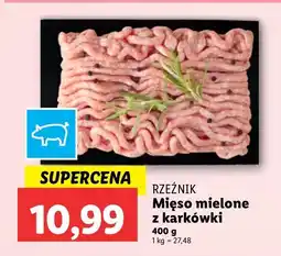 Lidl Mięso mielone wieprozwe z karkówki Rzeźnik codzienna dostawa oferta