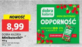 Lidl Mini batoniki energia Dobra kaloria oferta